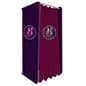 4W x 7.5H Custom Dressing Room w/ Dye-Sub Printing on Stretch Fabric - Full Color