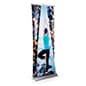 Retractable 3D Effect Banner Stands, Custom Graphic, Slim Front Panel - Silver