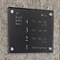 Door Sign w/ Acrylic Plates, Standoffs & Film Sheets - Black
