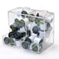 Acrylic Display Bin, Countertop, 2 Compartments - Clear
