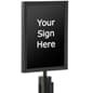 QueuePole.Economy 11 x 14 Stanchion Sign Frame, Slide-In Design, Portrait – Black