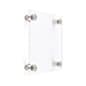 Rectangle Door Sign w/ Recycled Acrylic, Steel Standoffs, Multiple Sizes - Clear