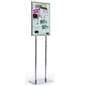 Floor Standing Sign Holder, Top Insert, Double-Sided