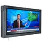 Outdoor TV Enclosure for 50"-65" Screens, Anti-Glare Tempered Glass - Black