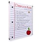 Recycled Acrylic Wall Mounted Sign Holder, Silver Standoffs - Clear