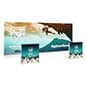 20' Illuminated Trade Show Kit with Custom Printing, 2 Counters - Full Color