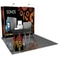 10x20 Trade Show Booth Kit w/ SEG Backdrop, 2 Spotlights and Counter