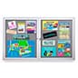 60 x 36 Enclosed Bulletin Board with 2 Locking Swing Doors