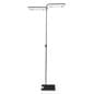 32" x 90" Floor Standing Poster Holder, Plastic Clips, Single-Sided - Black