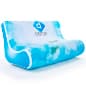 12-Inch Seat Height x 50-Inch Wide Inflatable Sofa with Custom Printed Slipcover