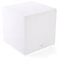 23.5” Cube Table w/ LED Lighting, 16 Color Options, Rechargeable Battery - White