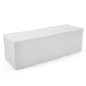 15.75"h Bench w/ LED Lighting, 16 Color Options, Rechargeable Battery - White