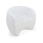 26.5" Chair w/ LED Lighting, U-Shaped 16 Color Options, Rechargeable Battery - White