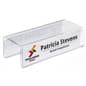 2-Sided Cubicle Name Tag Holder - Clear