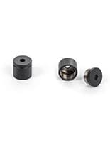 Black Stanchion Cord Wall Receptor with Screw off Top Black Stanchion Cord Wall Receptor for Museum Barrier Systems