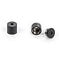 QueuePole Slim Wall Plate for Stanchion Rope, 1" Diameter - Black