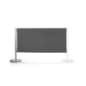 Post & Panel Barrier Set Expansion w/ 1 Stanchion & 1 60" x 30" Frame Panel - Silver