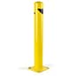 42" Steel Bollard, Surface Mount, High Visibility Finish - Yellow/Black