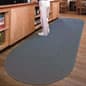 3’ x 7.1’ Entry Mat with Rounded Ends - Gray