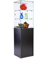 Glass Cabinet with Frameless Design Glass Cabinet