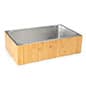 21"w x 6.5"h Ice Housing with Removable Stainless Steel Tray - Bamboo