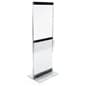 22 x 28 or 22 x 60 Acrylic Poster Stand, 5 Literature Pockets, 4h x 8.5w - Clear