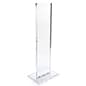 11 x 46 Acrylic Sign Stand, Double Sided - Clear