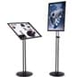 Floor Standing Poster Holder, Angled Tilt Design, Adjustable Height