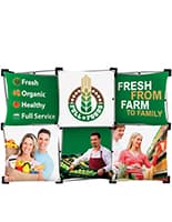 Pop Up Tradeshow Display For Tabletop Use Geometric pop up tradeshow display