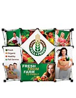Micro GeoMetrix 3D Pop-Up Tabletop Display w/ 8 Custom Full-Color Panels in 3 Shapes Tabletop pop up displays with custom artwork