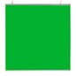 72 x 72 Green Screen Banner w/ Aluminum Snap Rails, Ceiling Hanging - Chroma Green