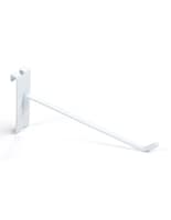 8" White Wire Grid Panel Display Hook with Metal Build Metal 8" white wire grid panel display hook