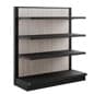48"w Metal Retail Shelving Unit w/ 4 Tiers, Adjustable Shelves