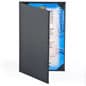 Menu Cover Holds (2) 8.5 x 14 Menus, Photo Album Corners, Double Panel - Black