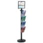 Floor Standing Sign Holder with 4 Literature Pockets