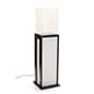 Acrylic Display Pedestal with LED Lights, Recycled Lift-Off Acrylic Topper - Black