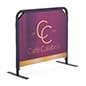Custom Cafe Barriers w/ Graphics, Double Sided Artwork, Includes Lawn Spikes - Black