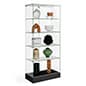 15" or 31" Glass Display Case w/Hinged Door, 4 Fixed-Height Shelves, Frameless