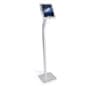 iPad Floor Stand, Locking Enclosure w/ Exposed Home, Integrated Charging