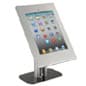 iPad Counter Stand w/ Enclosure, Hidden Home Button - Silver