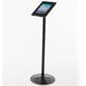 iPad Stand for Floor, Locking Enclosure with Rotating Bracket - Black