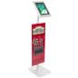 iPad Tablet Stand with 12 x 30 Custom Banner - White