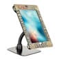Custom iPad 12.9” Counter Stand, Acrylic Enclosure, Gooseneck Arm - Black
