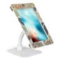 Custom iPad 12.9” Counter Stand, Acrylic Enclosure, Gooseneck Arm - White