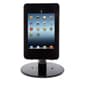 Adjustable iPad Mini Counter Stand w/ Locking Enclosure & Rotating Bracket - Black