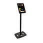 Navigator Series iPad Pro Floor Stand & Height Adjustable Enclosure w/ Lock - Black