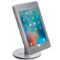 iPad Pro Desktop Adjustable Stand, Locking Enclosure w/ Exposed Home Button - Silver