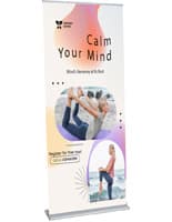 Graphic Included 35” Custom Vinyl Banner Stand