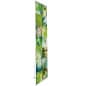 L-Shaped Banner Stand with 23.5" Custom Graphics, Portable, Aluminum - Silver
