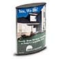 8.5" x 11" Countertop Sign Holder, Double-sided, Curved - Black